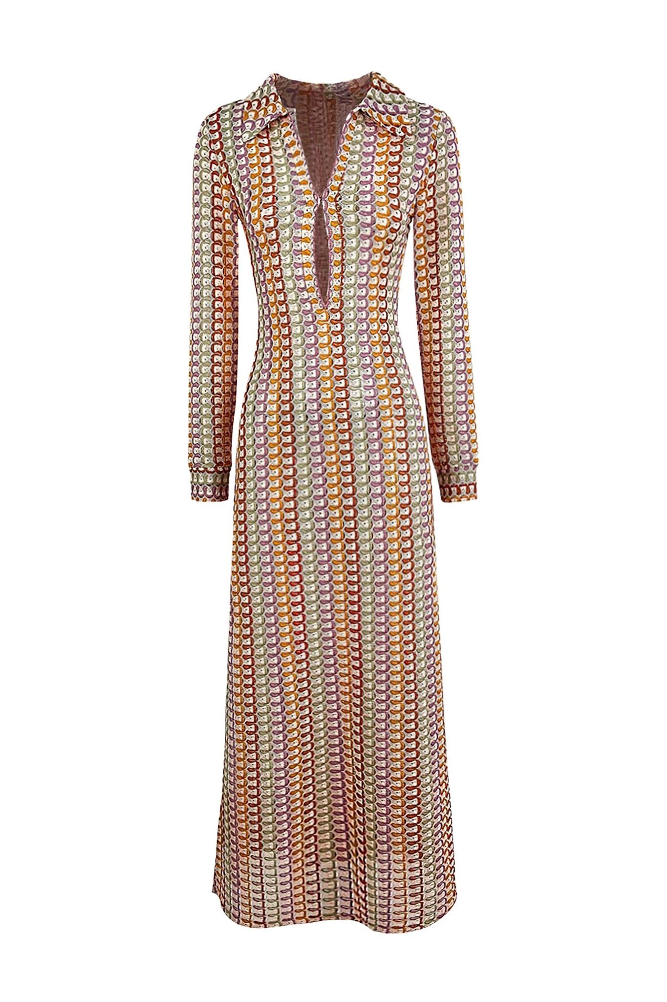dawn-v-neck-collared-crochet-maxi-dress-sd00209251603-multi-s-sunfere-643127 Dawn V-neck Collared Crochet Maxi Dress - Image 6