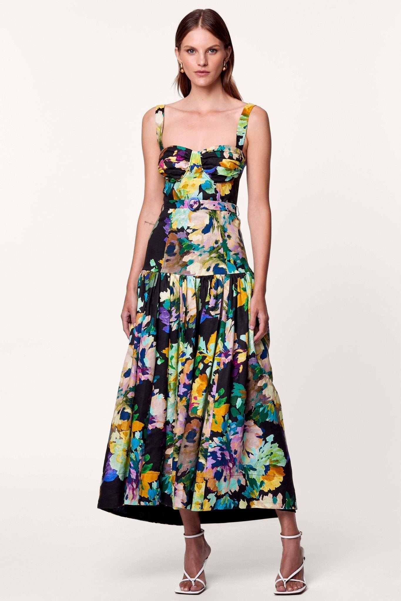delia-printed-belted-flare-maxi-dress-sd0020717946-multi-s-sunfere-724184 Delia Printed Belted Flare Maxi Dress - Image 1