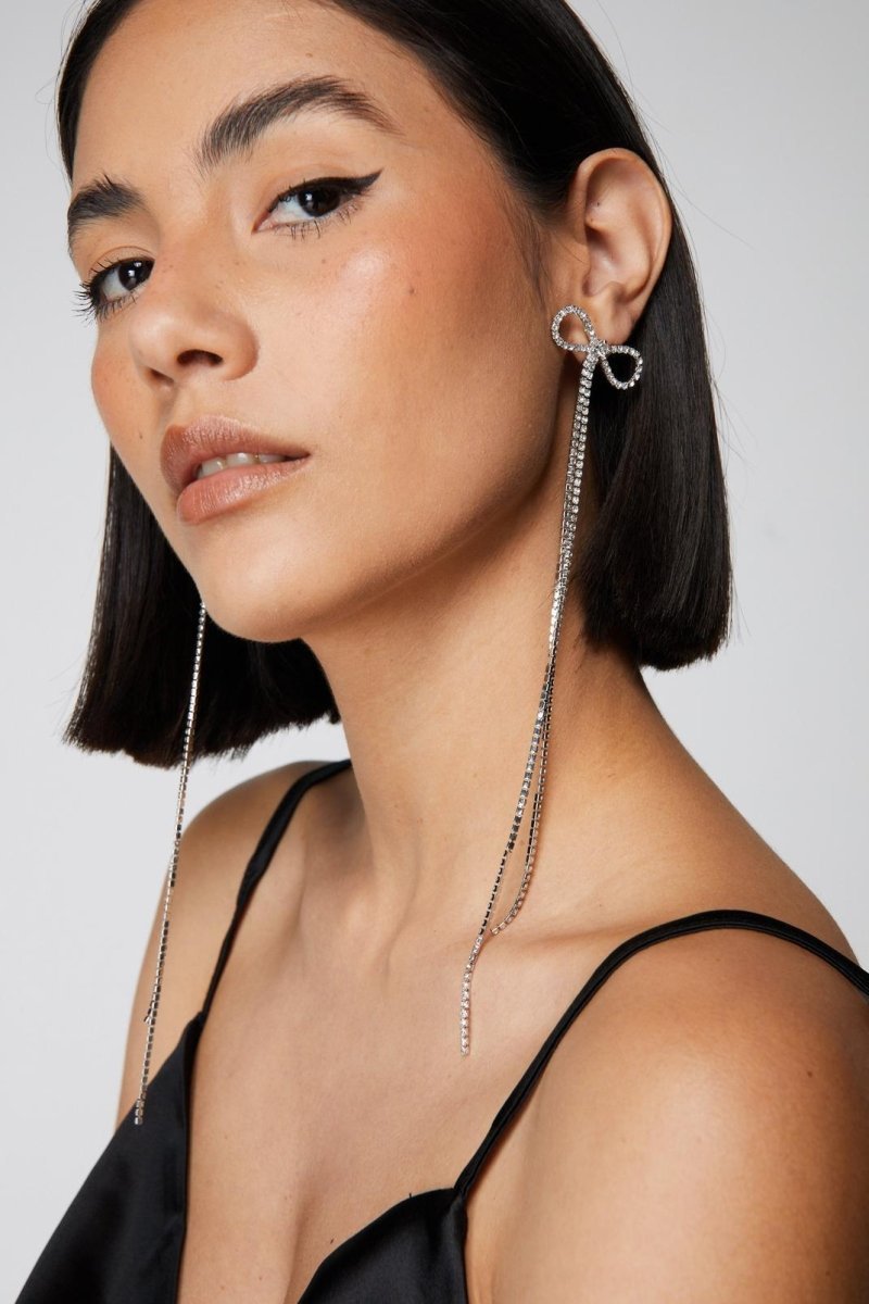 diamante-bowknot-tassel-earrings-sa00601312249-silver-sunfere-905616 Diamante Bowknot Tassel Earrings - Image 9