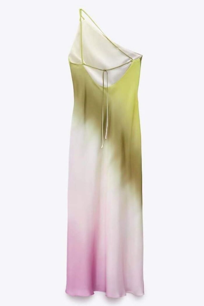 Diane One Shoulder Tie Dye Maxi Dress - Image 11