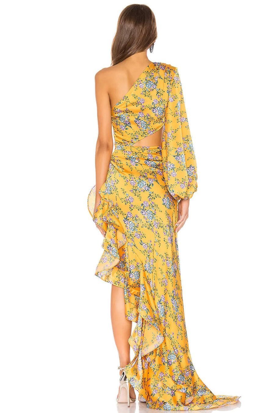 dinah-printed-one-shoulder-ruffle-asymmetry-maxi-dress-sd00207311080-yellow-s-sunfere-274815 Dinah Printed One-shoulder Ruffle Asymmetry Maxi Dress - Image 4