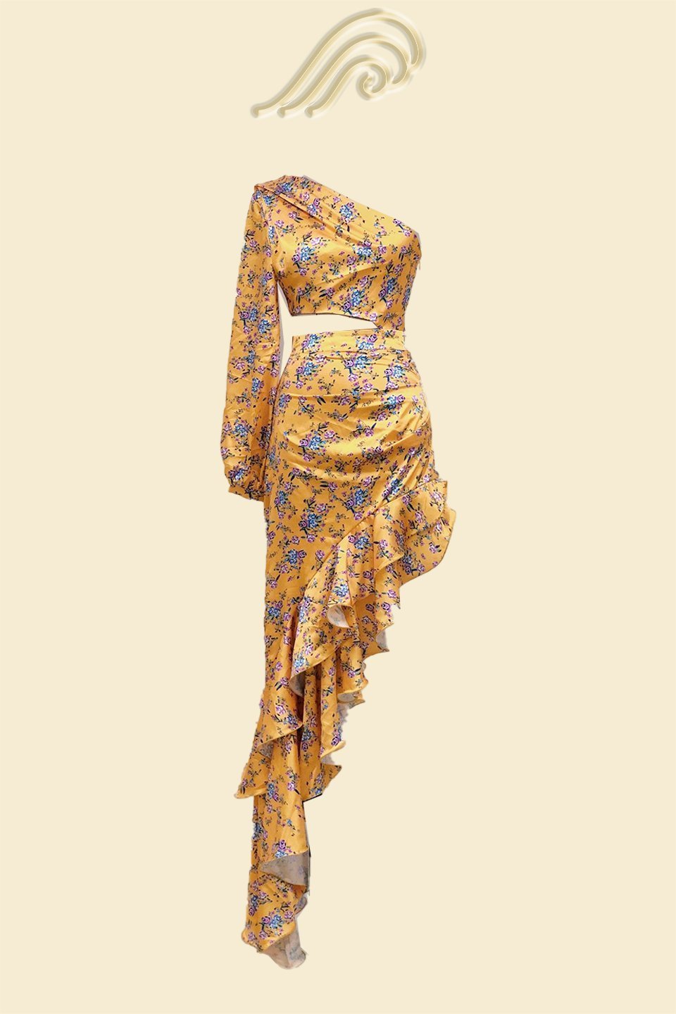dinah-printed-one-shoulder-ruffle-asymmetry-maxi-dress-sd00207311080-yellow-s-sunfere-468262 Dinah Printed One-shoulder Ruffle Asymmetry Maxi Dress - Image 5