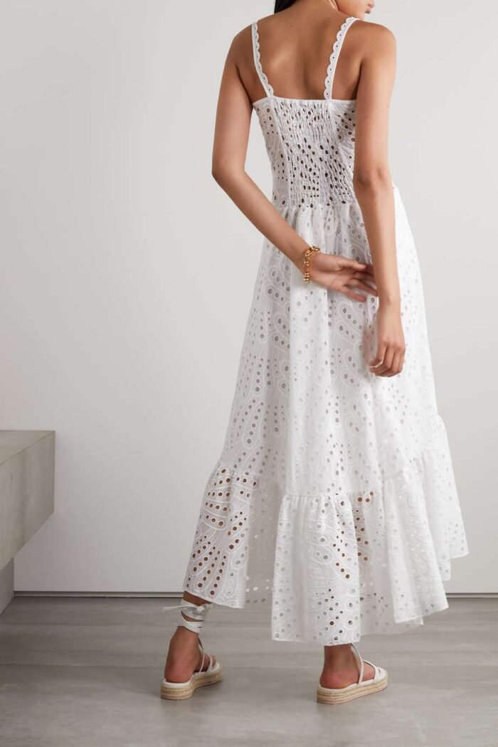 Dolly Embroidered Lace Midi Bustier Dress - Image 9