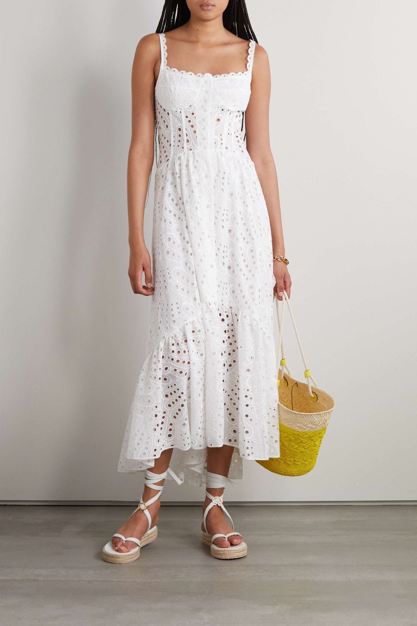 dolly-embroidered-lace-midi-bustier-dress-sd0020516058-white-s-sunfere-749709 Dolly Embroidered Lace Midi Bustier Dress - Image 8