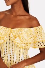 Dolly Embroidered Lace Ruffle Bodice Flare Mini Dress - Image 5