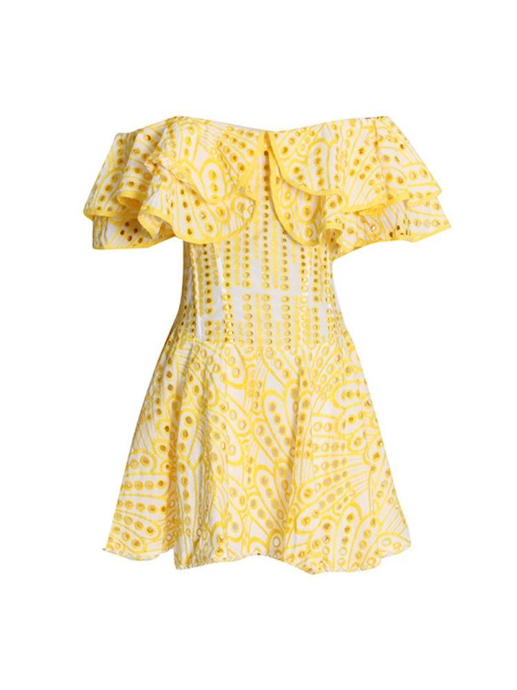 dolly-embroidered-lace-ruffle-bodice-flare-mini-dress-sd0020516051-yellow-s-sunfere-220534 Dolly Embroidered Lace Ruffle Bodice Flare Mini Dress - Image 6