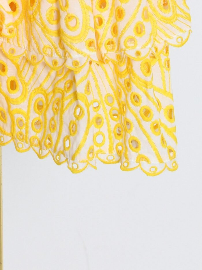 Dolly Embroidered Lace Tiered Ruffle Maxi Dress Set - Image 6