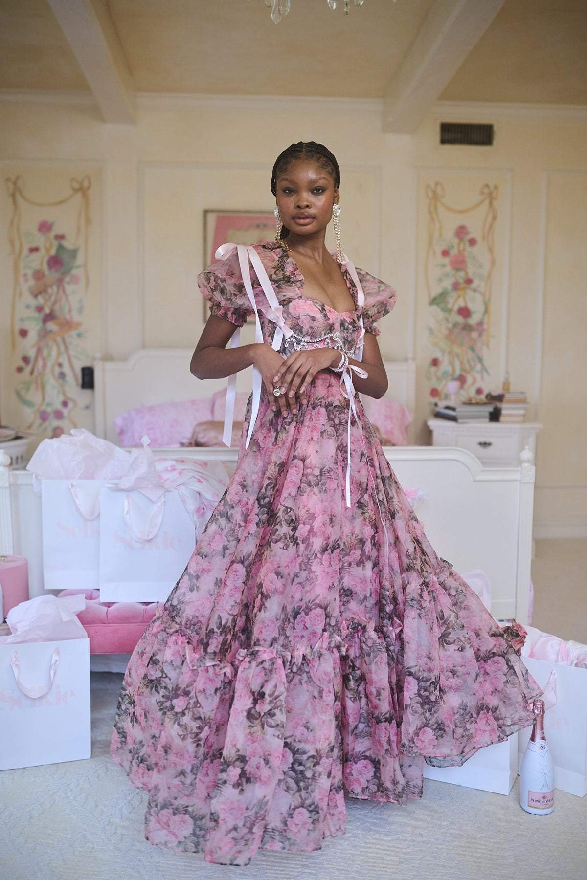 dolly-printed-sweetheart-ruffle-maxi-dress-sd0020630667-pink-s-sunfere-173835 Dolly Printed Sweetheart Ruffle Maxi Dress - Image 2