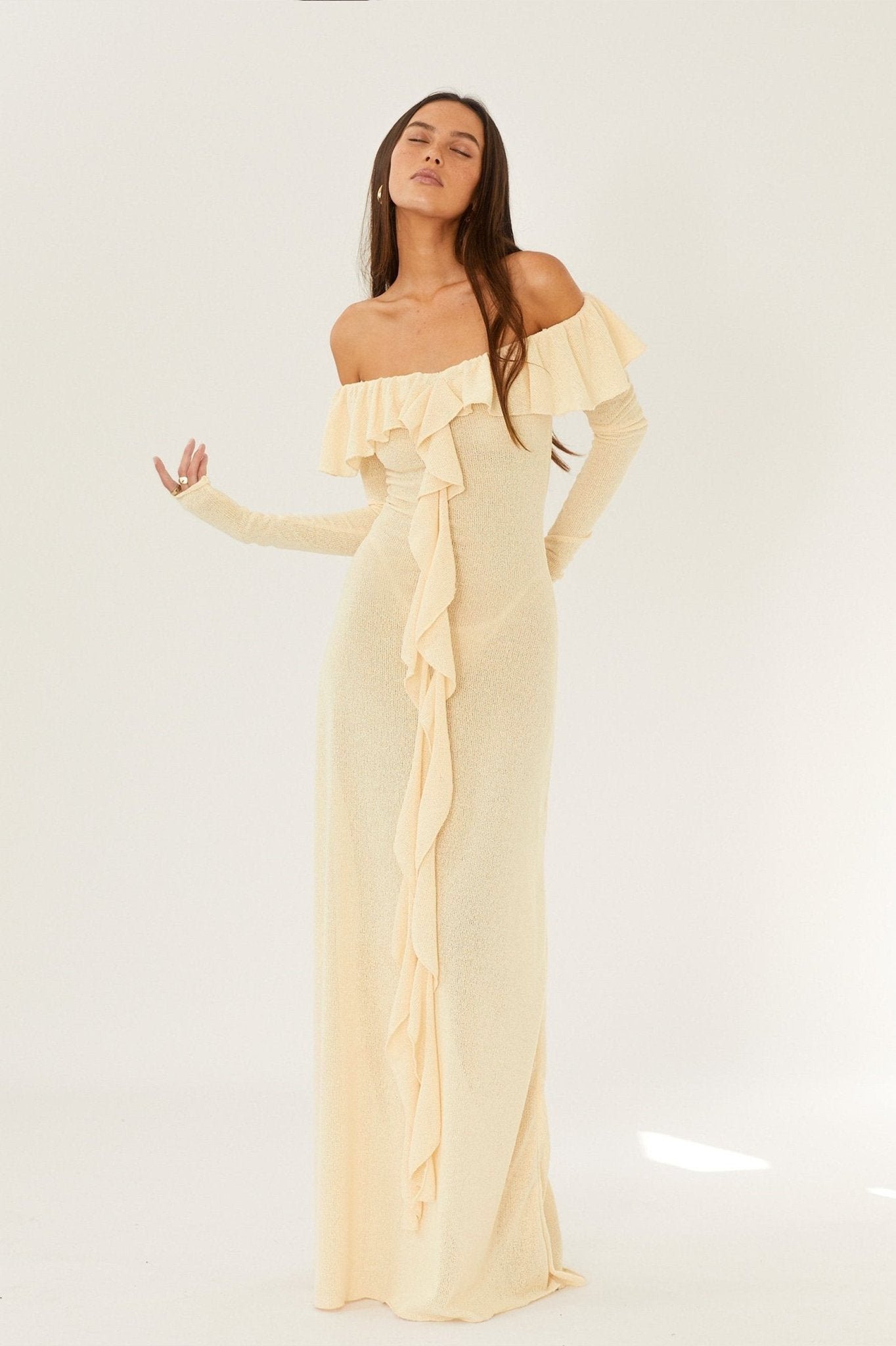 donna-off-shoulder-ruffle-maxi-dress-sd00601192157-yellow-s-sunfere-968674 Donna Off-shoulder Ruffle Maxi Dress - Image 2