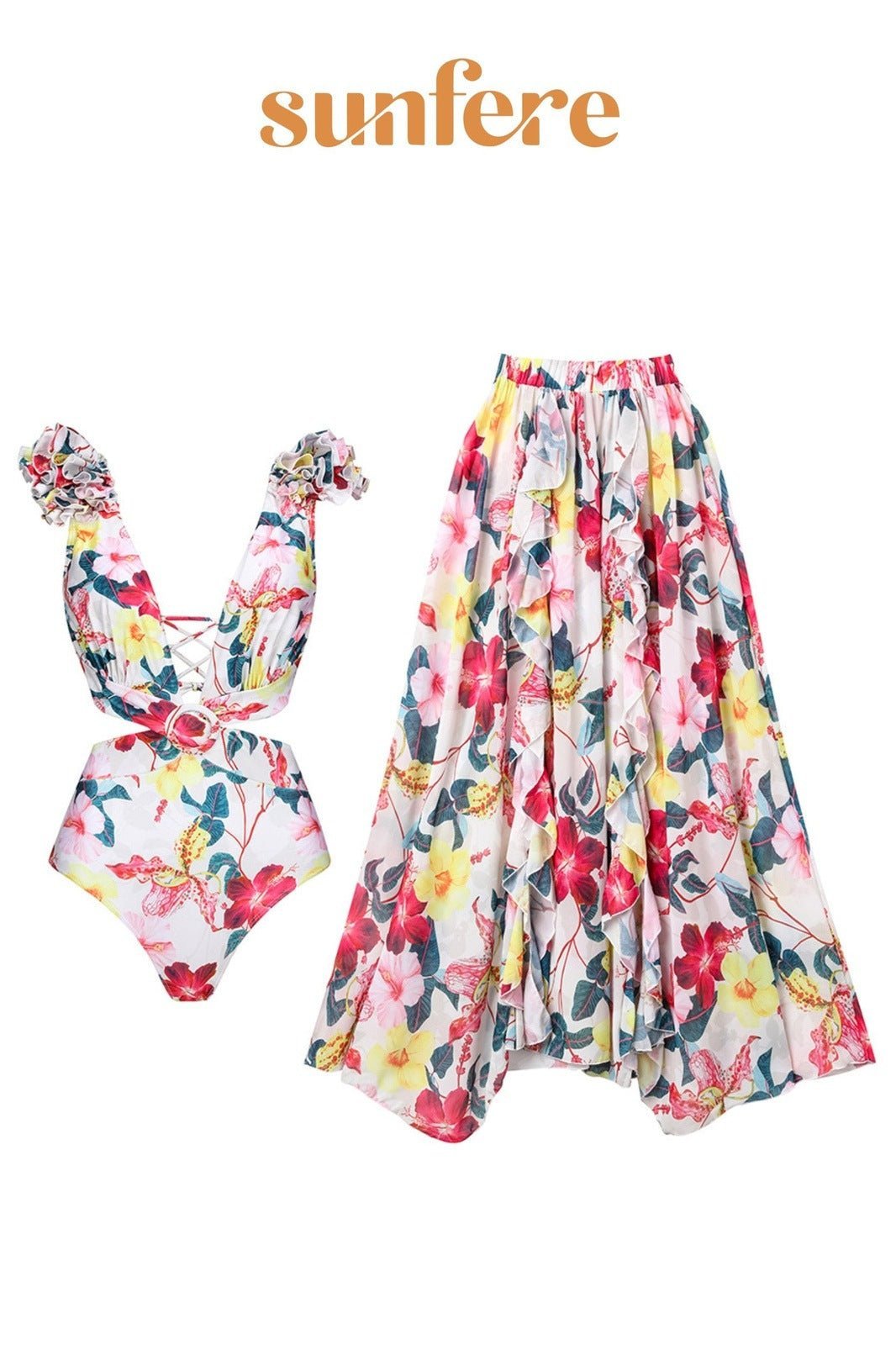 dulcie-printed-cut-out-two-pieces-swim-set-sw0020703689-pink-s-sunfere-880779 Dulcie Printed Cut-out Two-pieces Swim Set - Image 2