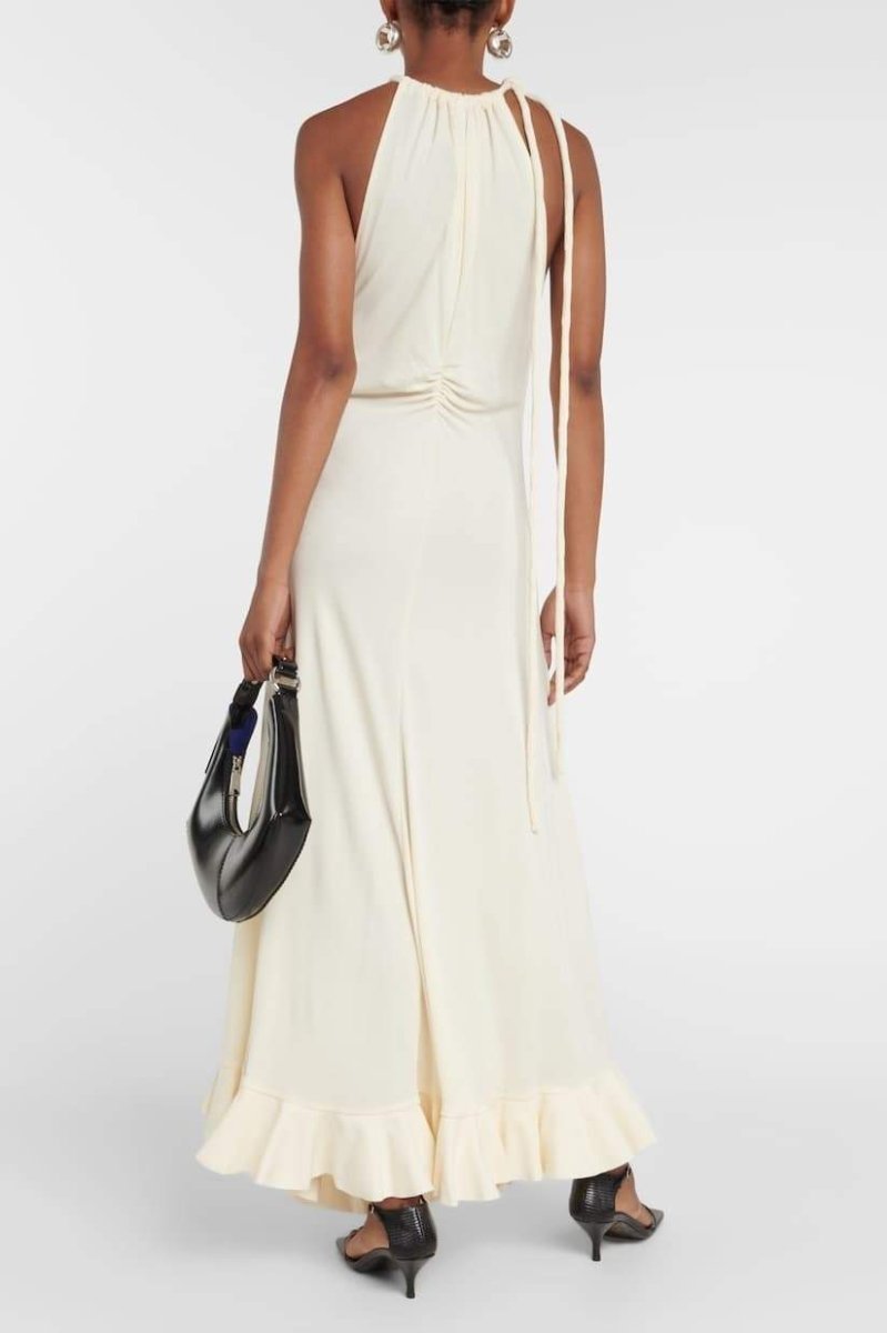 edna-halter-gathered-maxi-dress-sd00603272548-beige-s-sunfere-218259 Edna Halter Gathered Maxi Dress - Image 3