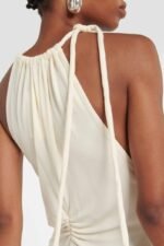Edna Halter Gathered Maxi Dress - Image 4