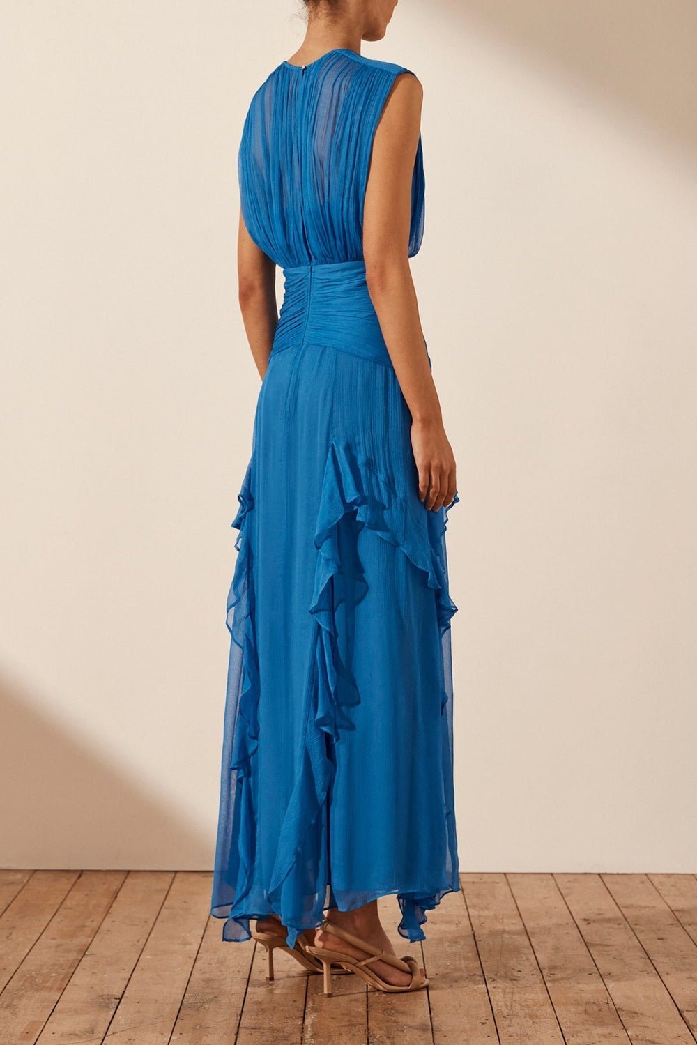 eileen-pleated-round-neck-ruffle-maxi-dress-sd0020516232-blue-s-sunfere-739996 Eileen Pleated Round Neck Ruffle Maxi Dress - Image 5