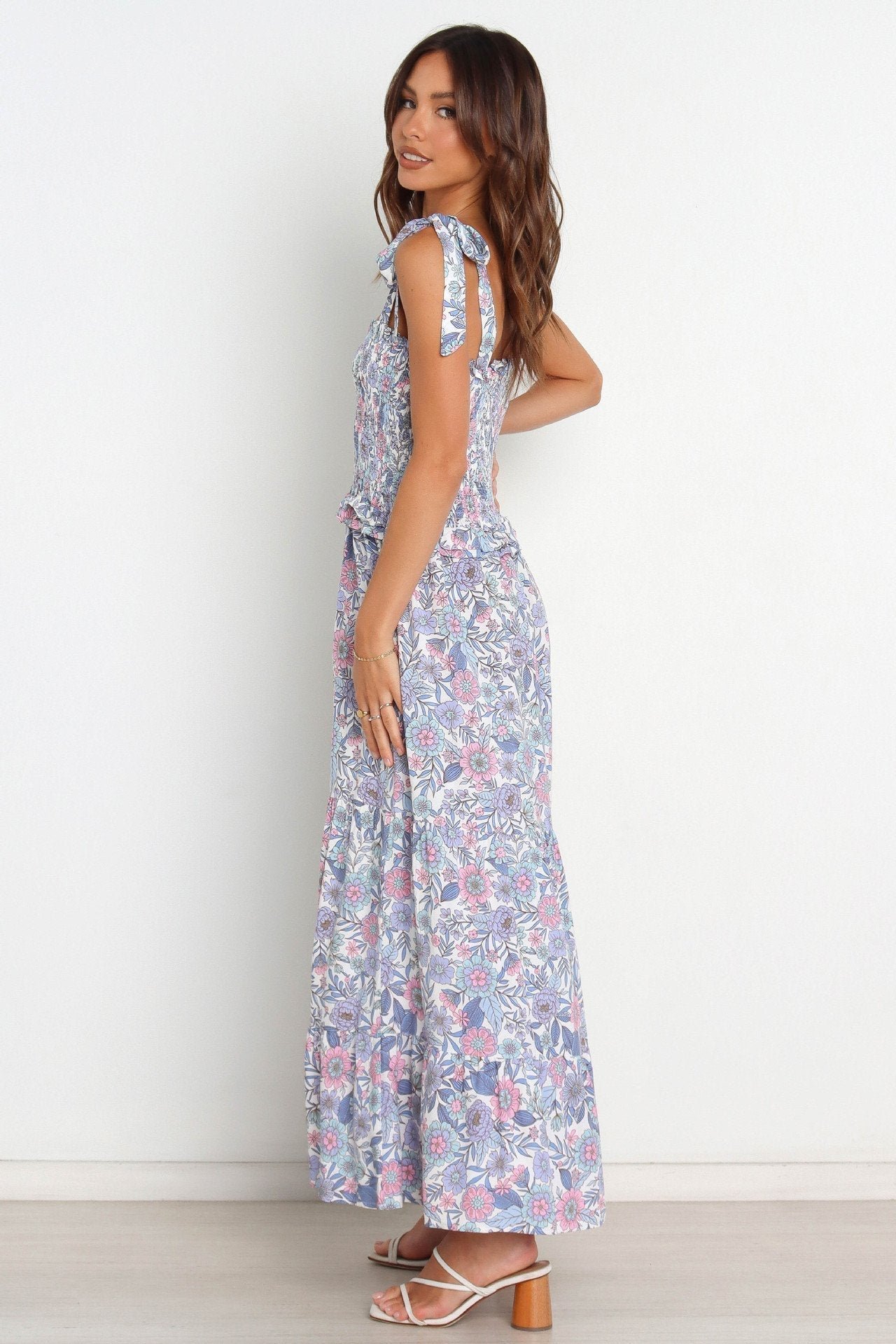 elanore-printed-shirred-bodice-maxi-dress-sd00208081121-purple-s-sunfere-133945 Elanore Printed Shirred Bodice Maxi Dress - Image 5