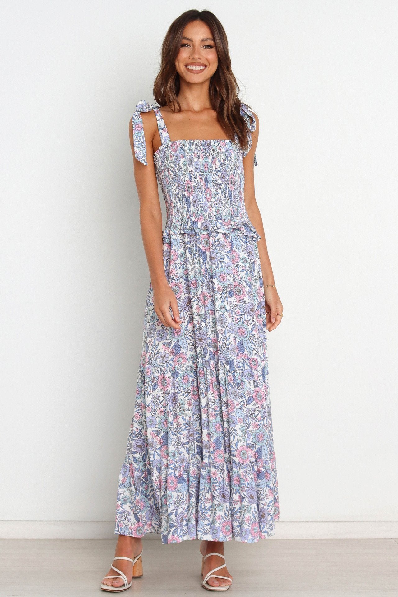elanore-printed-shirred-bodice-maxi-dress-sd00208081121-purple-s-sunfere-999368 Elanore Printed Shirred Bodice Maxi Dress - Image 2