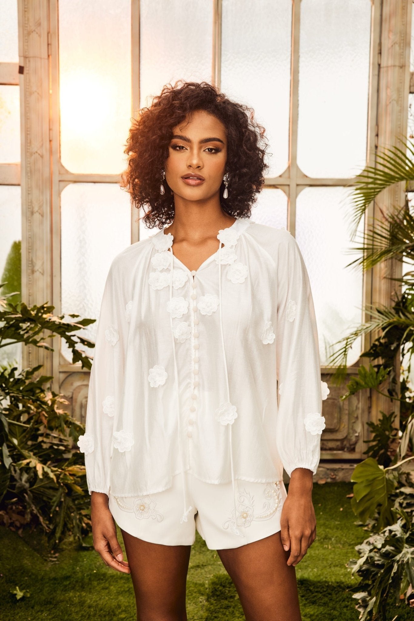 ella-floral-v-neck-blouse-st00602282353-white-s-sunfere-924688 Ella Floral V-neck Blouse - Image 2