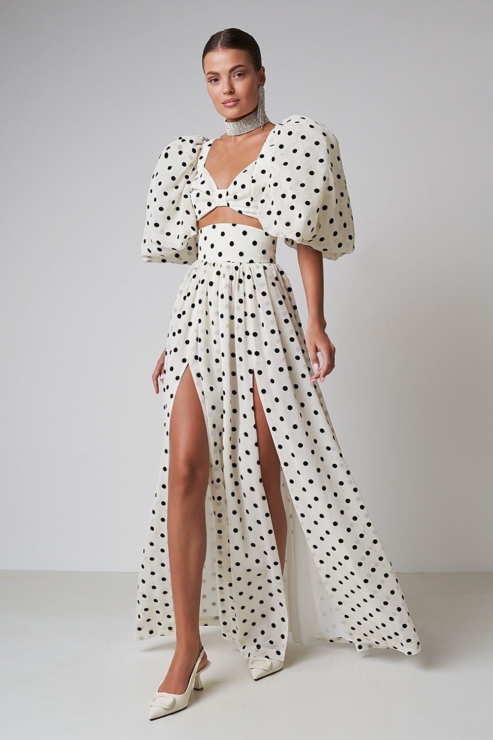 ellie-polka-dot-skirt-set-ss00603042389-white-s-sunfere-357366 Ellie Polka Dot Skirt Set - Image 2