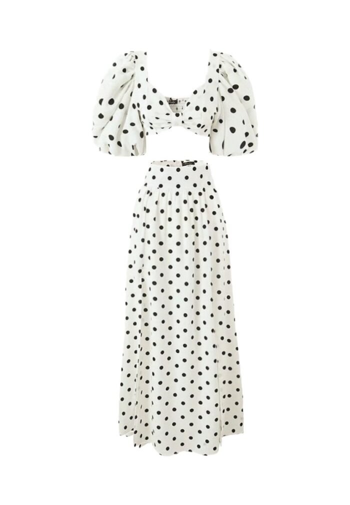 Ellie Polka Dot Skirt Set - Image 7