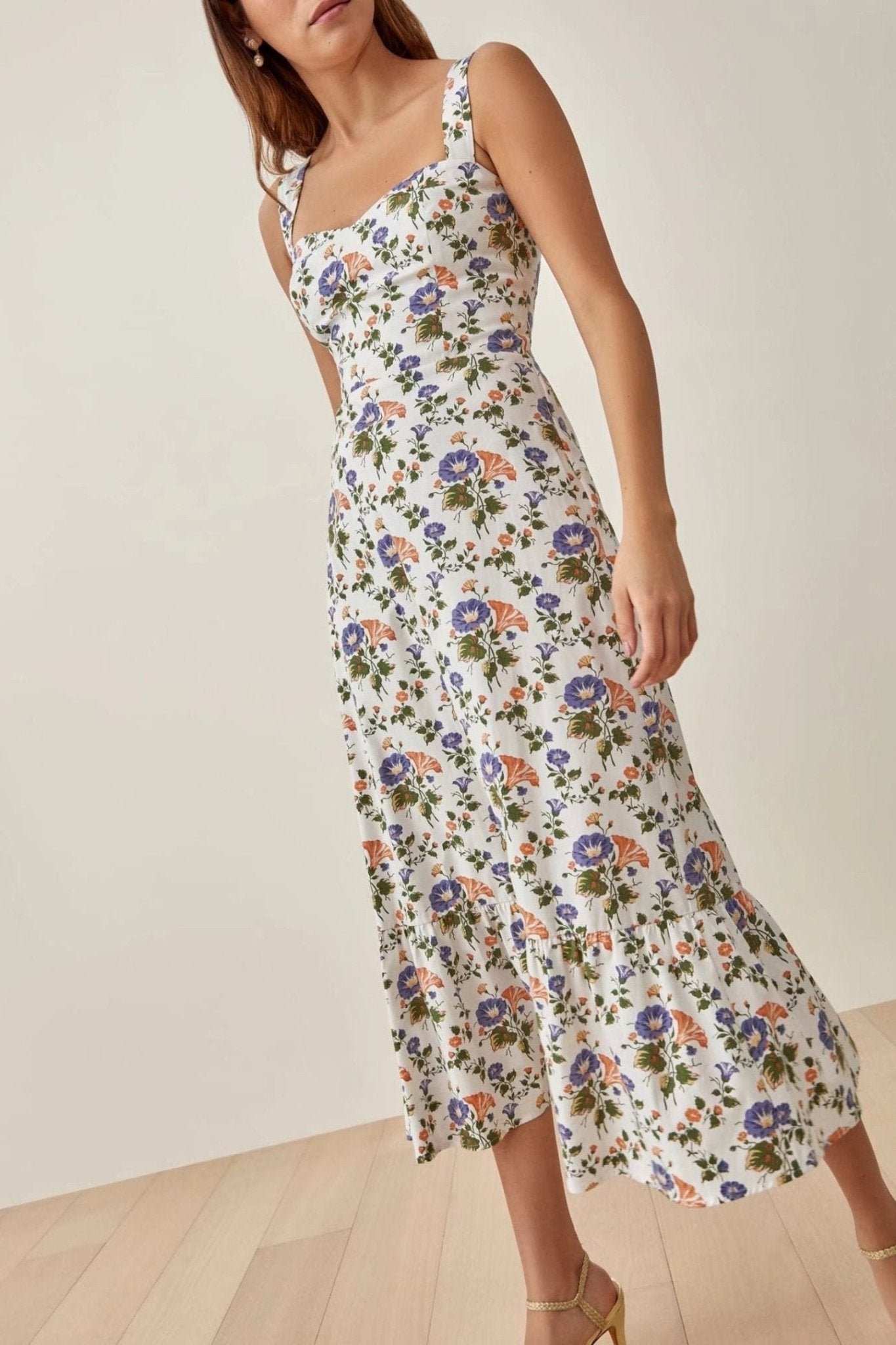 elspeth-printed-strap-flare-midi-dress-sd0020626752-multi-s-sunfere-811705 Elspeth Printed Strap Flare Midi Dress - Image 3