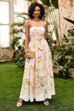 Estra Floral Printed Maxi Slip Dress - Image 2