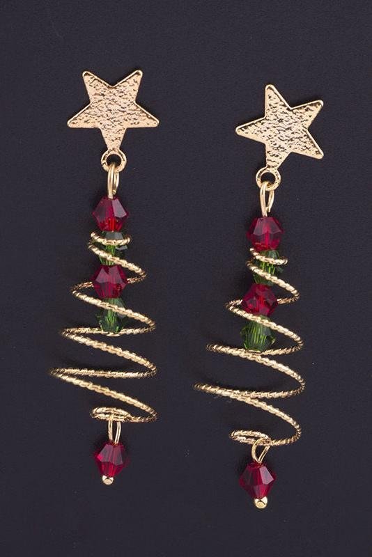eudora-christmas-tree-drop-earrings-sa00611091863-gold-sunfere-584322 Eudora Christmas Tree Drop Earrings - Image 3
