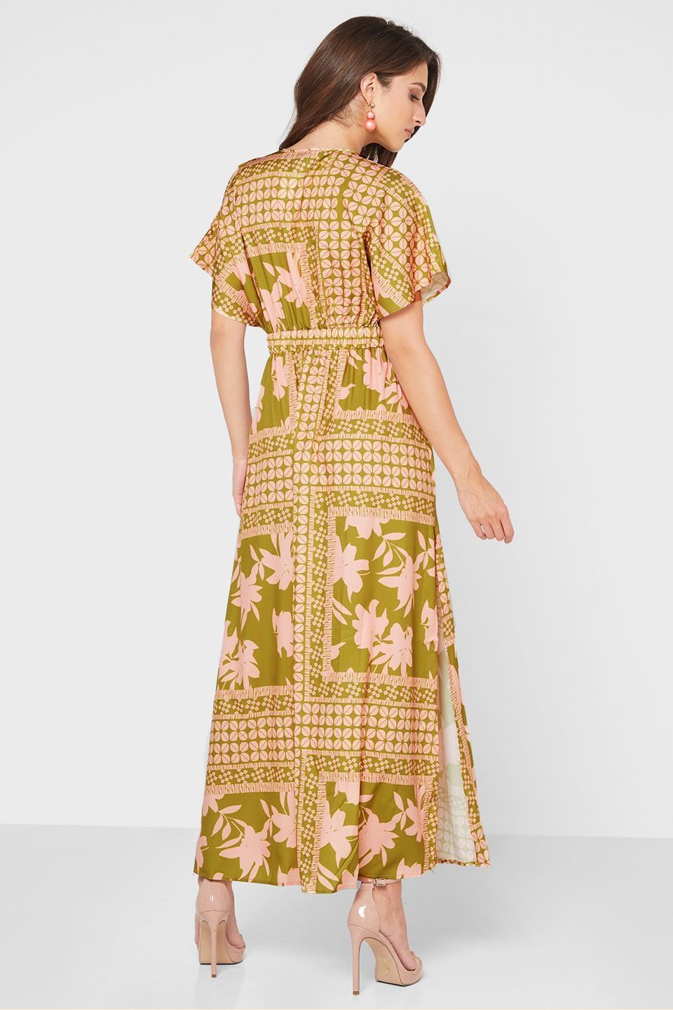 eunice-printed-v-neck-maxi-dress-sd00208031111-olive-s-sunfere-222730 Eunice Printed V-neck Maxi Dress - Image 4