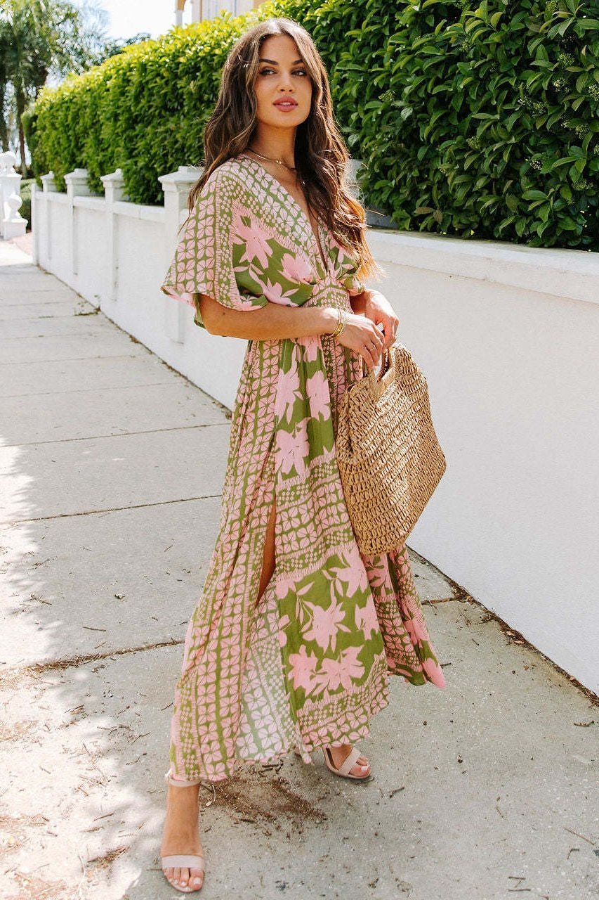 eunice-printed-v-neck-maxi-dress-sd00208031111-olive-s-sunfere-374787 Eunice Printed V-neck Maxi Dress - Image 7