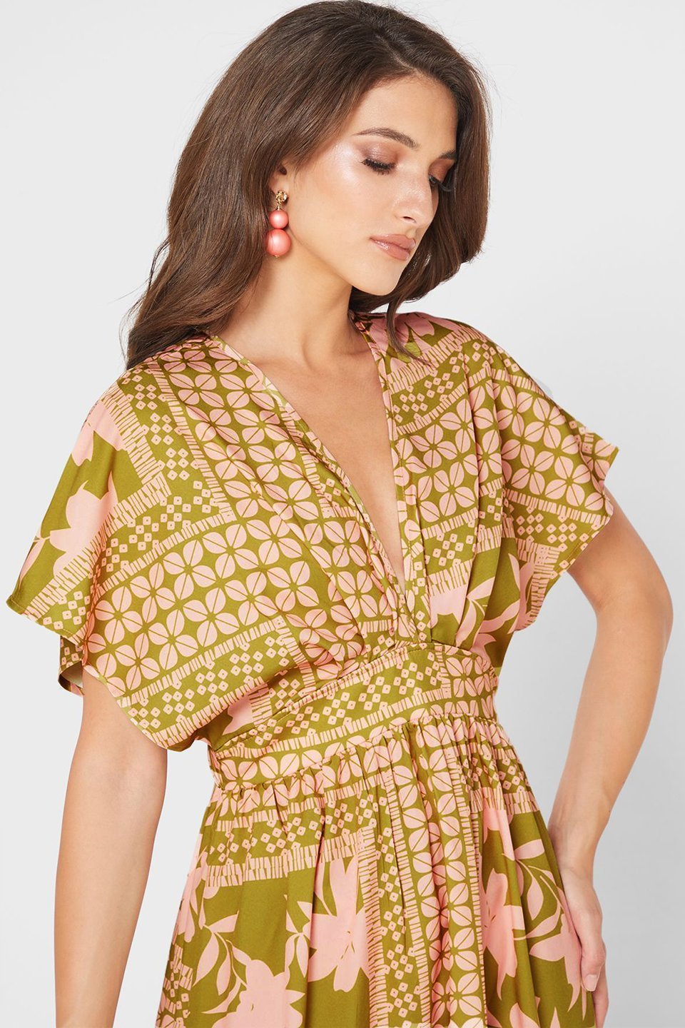 eunice-printed-v-neck-maxi-dress-sd00208031111-olive-s-sunfere-821015 Eunice Printed V-neck Maxi Dress - Image 3