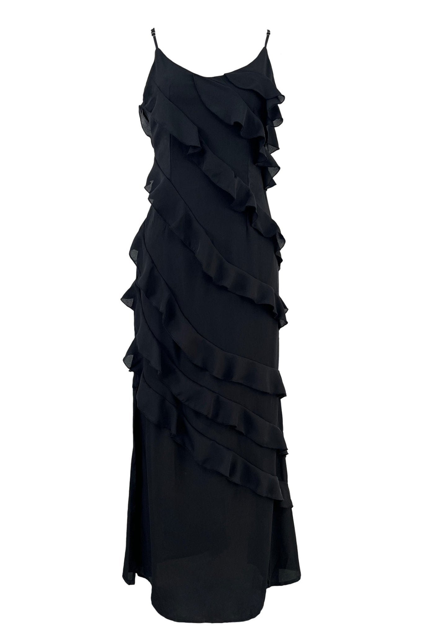 eve-chiffon-ruffled-maxi-slip-dress-sd0020516225-black-s-sunfere-562254 Eve Chiffon Ruffled Maxi Slip Dress - Image 14