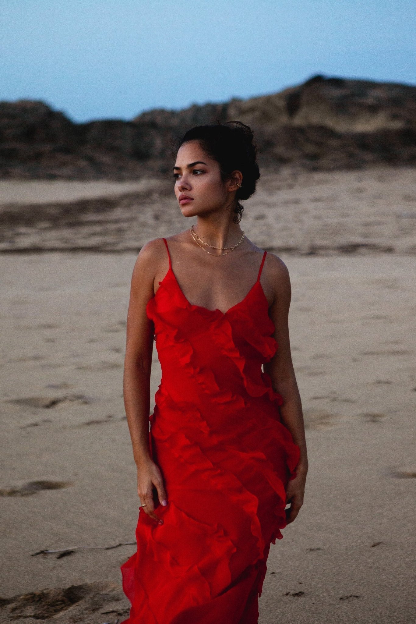eve-chiffon-ruffled-maxi-slip-dress-sd0020516225-red-s-sunfere-214901 Eve Chiffon Ruffled Maxi Slip Dress - Image 4