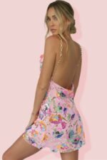 Fanny Embroidered Sequins Backless Mini Dress - Image 9