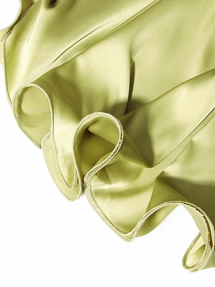 fanny-metal-chain-satin-v-neck-mini-doll-dress-sd0020516301-green-s-sunfere-333592 Fanny Metal Chain Satin V-neck Mini Doll Dress - Image 6