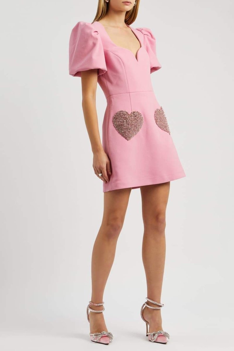 felicia-diamante-heart-mini-dress-sd00603192472-pink-s-sunfere-676958 Felicia Diamante Heart Mini Dress - Image 2