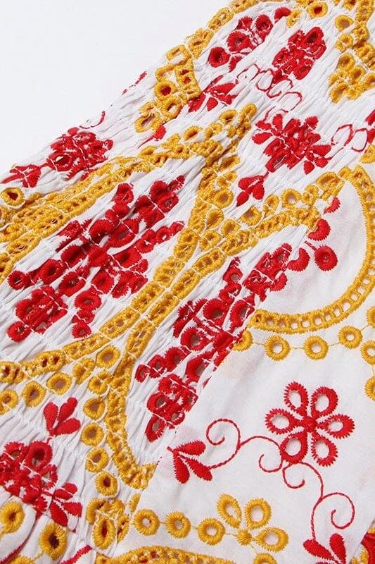 fiona-printed-embroidered-off-shoulder-mini-dress-sd00602282360-red-s-sunfere-326316 Fiona Printed Embroidered Off-shoulder Mini Dress - Image 8