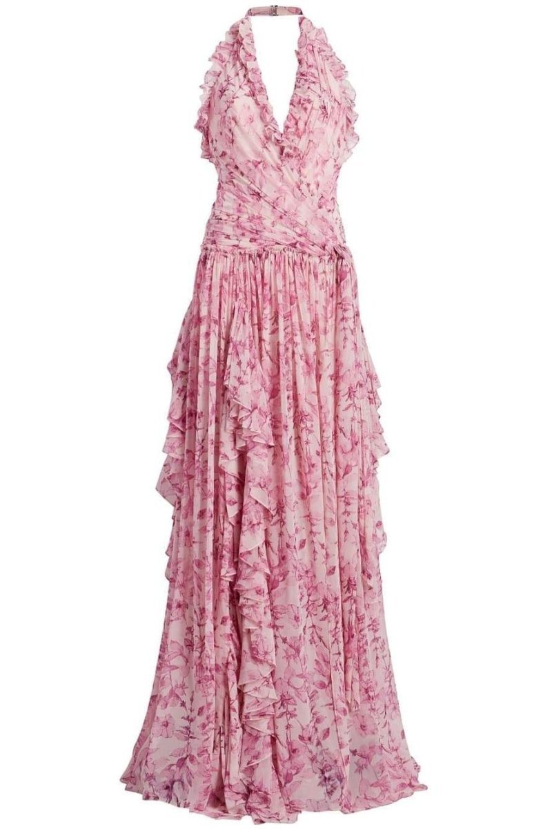 gabrielle-halterneck-ruffle-maxi-dress-sd00603292576-pink-s-sunfere-234293 Gabrielle Halterneck Ruffle Maxi Dress - Image 6