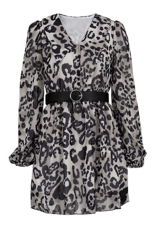 gail-printed-v-neck-belted-chiffon-mini-dress-sd00209281629-brown-s-sunfere-149701 Gail Printed V-neck Belted Chiffon Mini Dress - Image 6