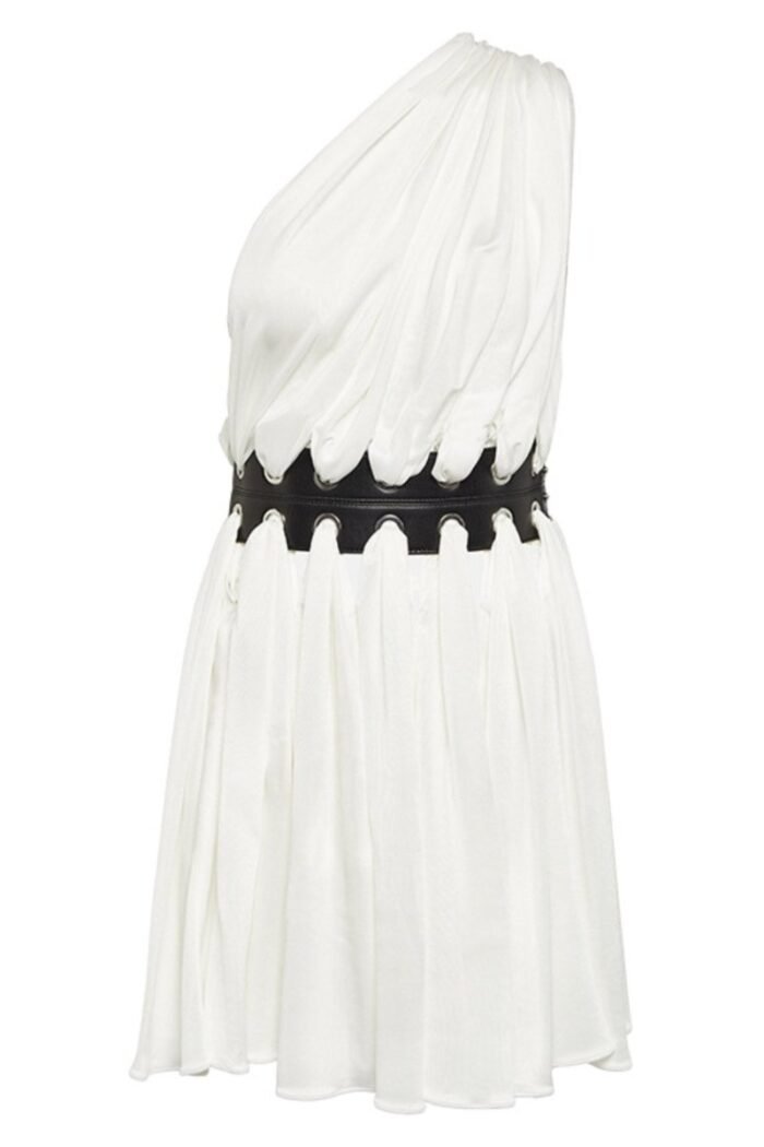 Gemma Belted One Shoulder Mini Dress - Image 7