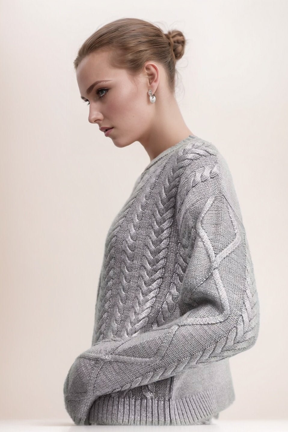 genevieve-metallic-foiled-cable-knit-sweater-st00212062017-silver-s-sunfere-525529 Genevieve Metallic Foiled Cable-knit Sweater - Image 3