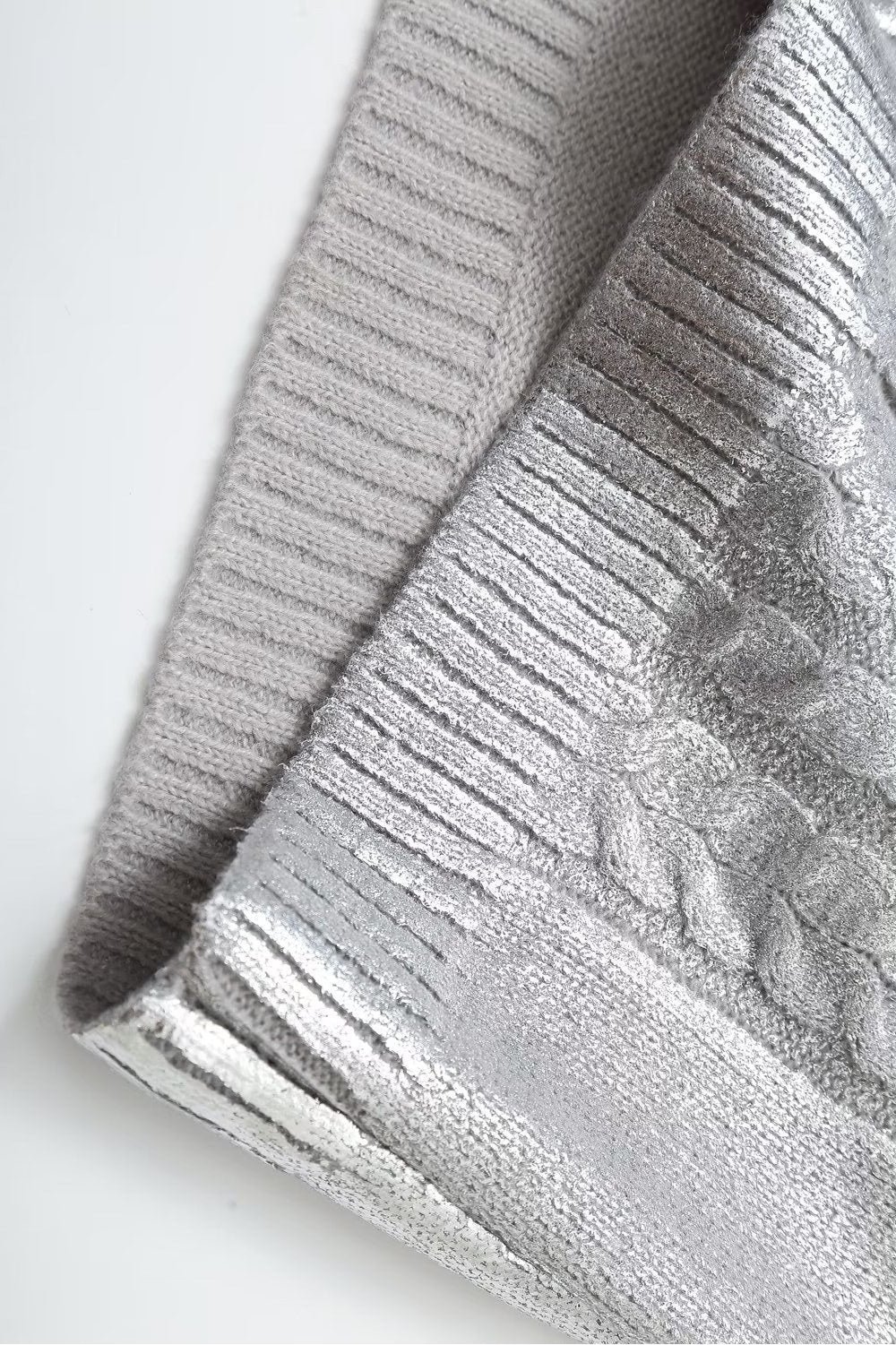 genevieve-metallic-foiled-cable-knit-sweater-st00212062017-silver-s-sunfere-935778 Genevieve Metallic Foiled Cable-knit Sweater - Image 6