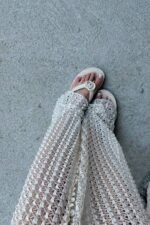 Georgia V-neck Crochet Maxi Dress - Image 5