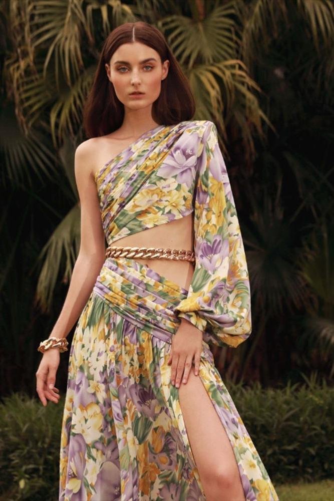 gertrude-printed-cut-out-asymmetry-maxi-dress-sd00207211051-lavender-s-sunfere-325351 Gertrude Printed Cut-out Asymmetry Maxi Dress - Image 2