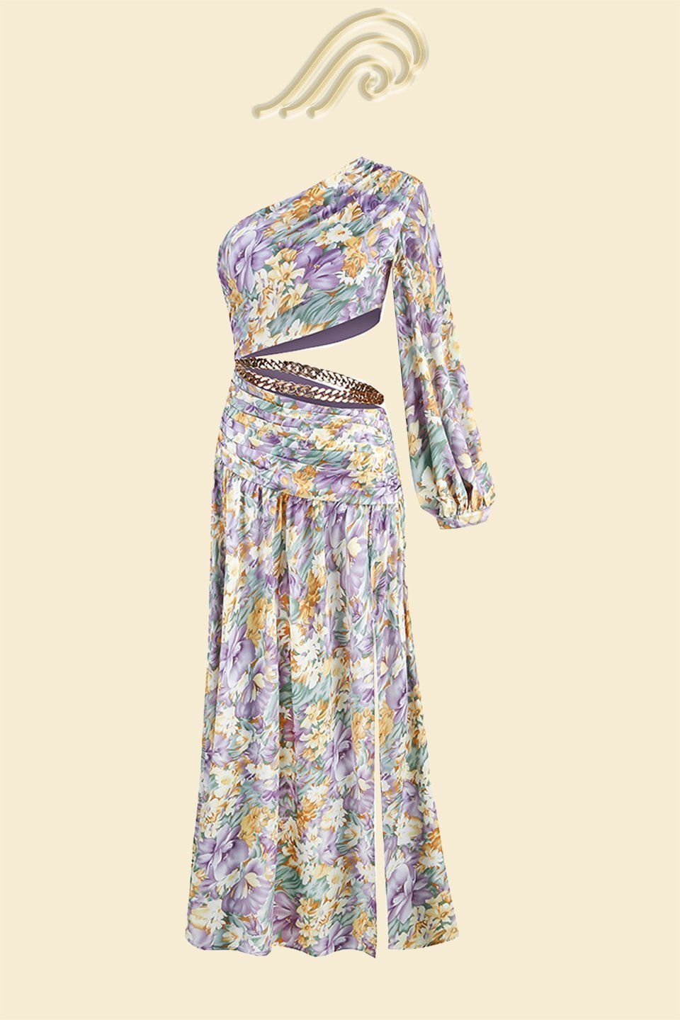 gertrude-printed-cut-out-asymmetry-maxi-dress-sd00207211051-lavender-s-sunfere-406197 Gertrude Printed Cut-out Asymmetry Maxi Dress - Image 6
