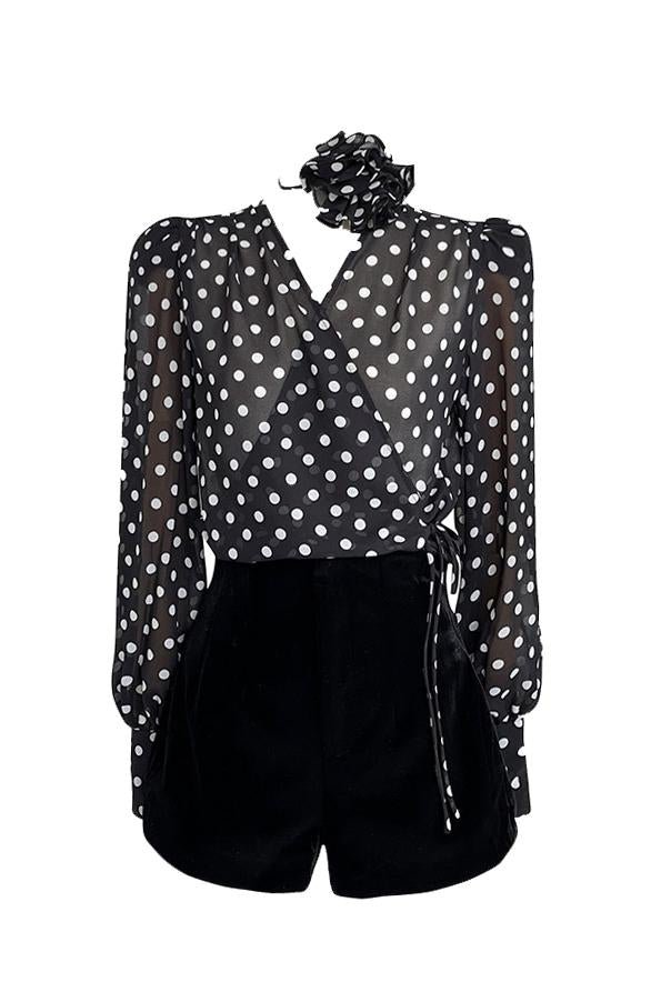 gilda-polka-dot-long-sleeve-blouse-st00602022264-black-s-sunfere-381500 Gilda Polka Dot Long Sleeve Blouse - Image 7