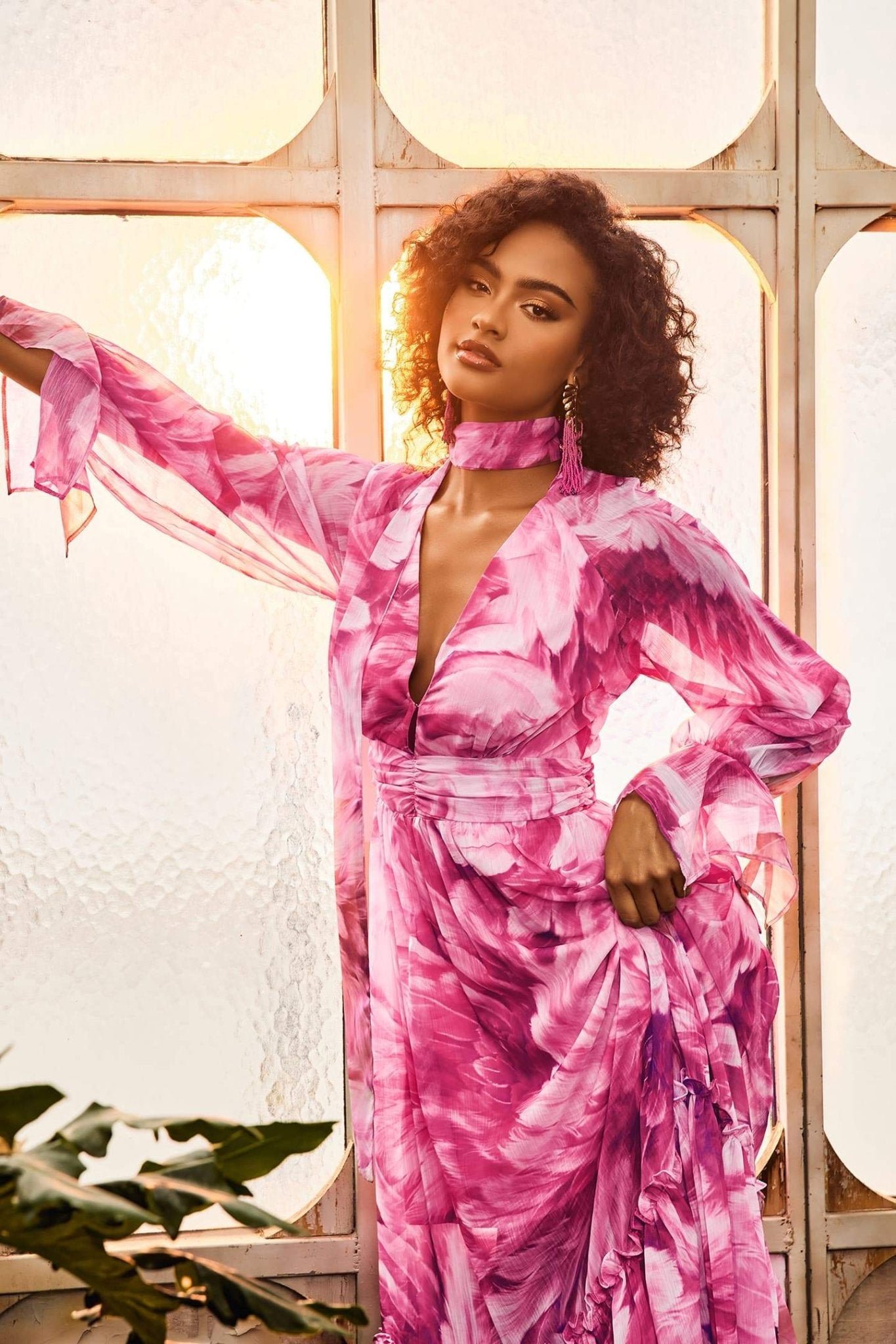 gilda-v-neck-chiffon-maxi-dress-sd00602262314-pink-s-sunfere-477595 Gilda V-neck Chiffon Maxi Dress - Image 6