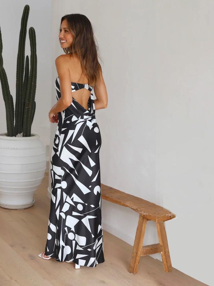 ginny-printed-strapless-trumpet-maxi-slip-dress-sd0020516124-black-s-sunfere-473543 Ginny Printed Strapless Trumpet Maxi Slip Dress - Image 5