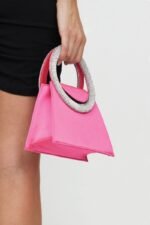 Gladys Diamante Loop Satin Bag - Image 3