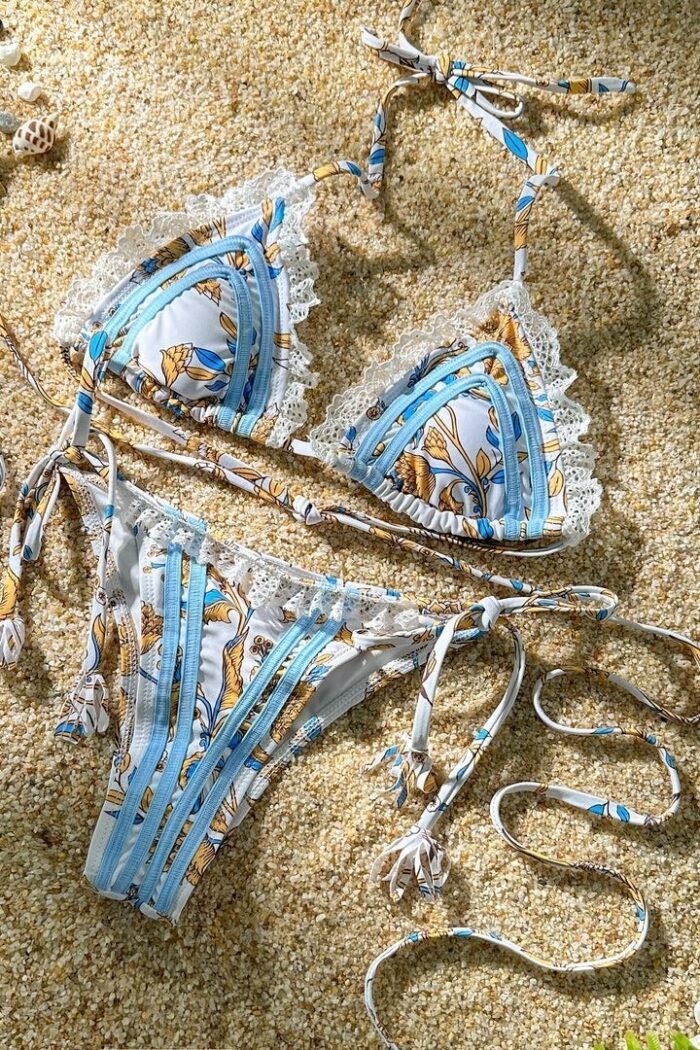 Gladys Printed Ribbon Bikini - Image 5
