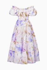 Heather Printed Ruffle Tiered Maxi Dress - Image 6