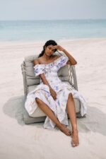 Heather Printed Ruffle Tiered Maxi Dress - Image 2