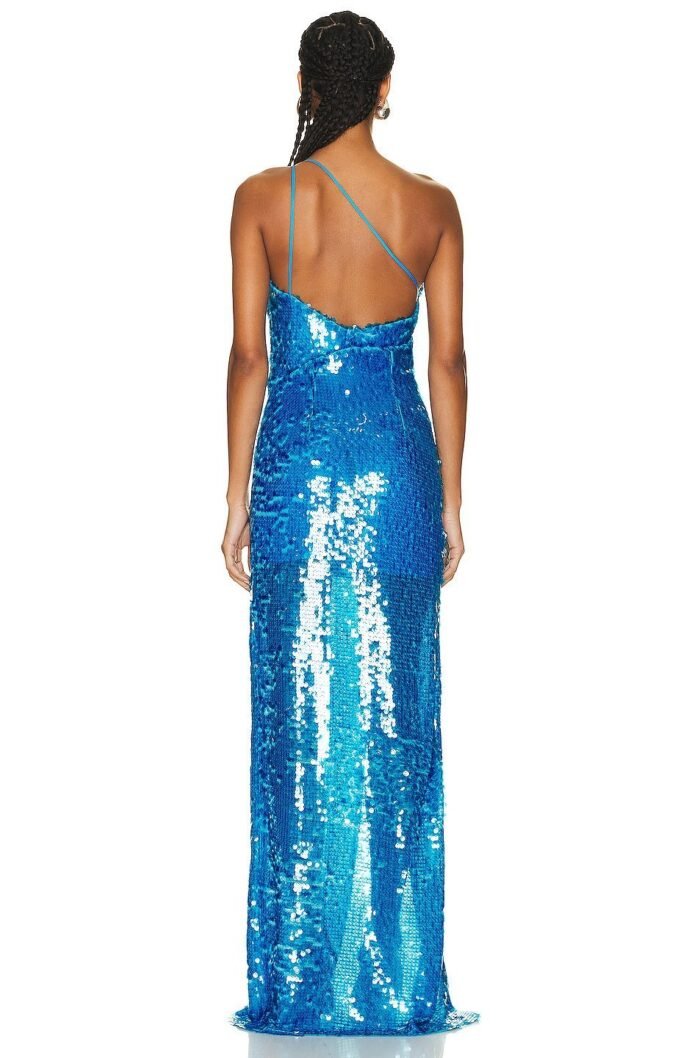 Hedy Sequins Cut-out Slit Maxi Dress - Image 3